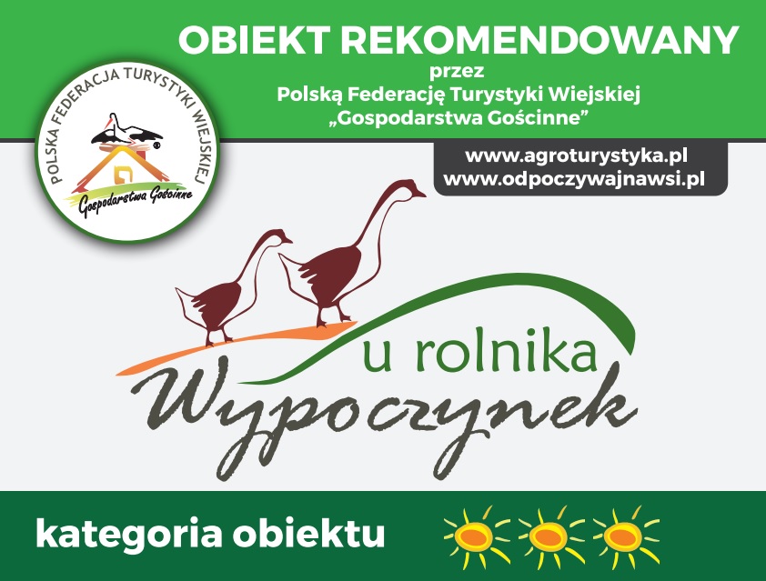 Grafika - obiekt rekomendowany przez Polską Federację Turystyki Wiejskiej 'Gospodarstwa Gościnne'